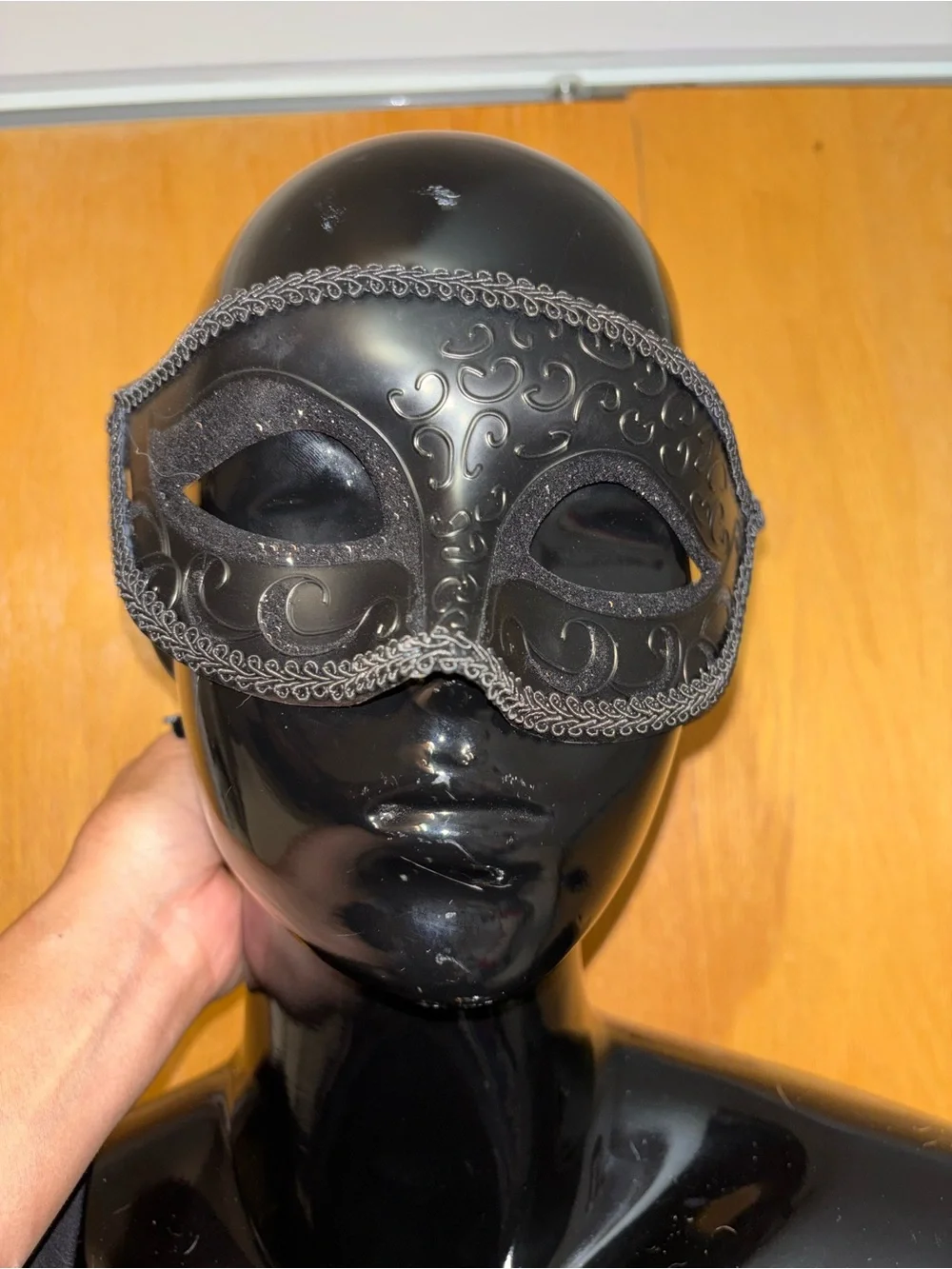 Black Lace Venetian Eye Mask - Unbranded